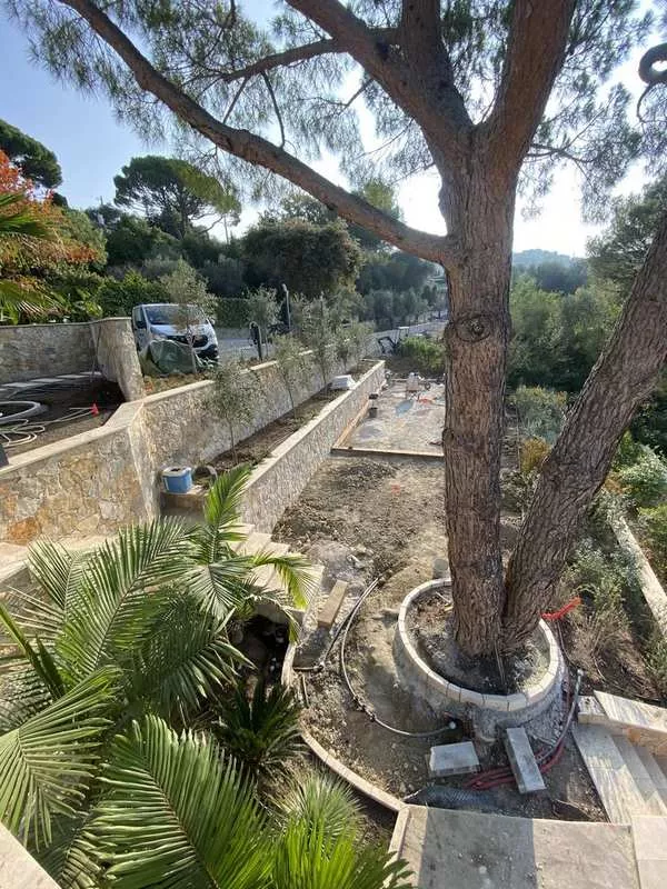Création de jardin, Mougins, MANZONE
